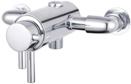 Dual Control Thermostatic Exposed Shower Mixer Valve - 137mm to 150mm Centres