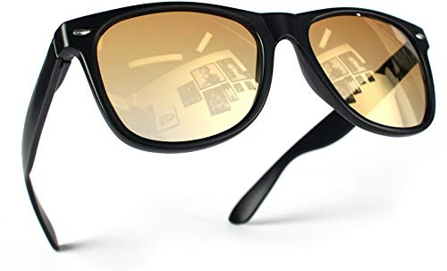 Miobo Retro Sonnenbrille Unisex – UV400 Schutz – Verspiegelte Brille - für Damen, Herren und Kinder