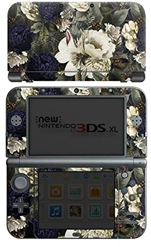 DeinDesign Skin kompatibel mit Nintendo New 3DS XL Folie Sticker UtArt Vintage Blumen