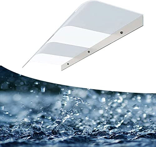 Auvent De Porte D'entrée Latérale De Terrasse Marquise Solaire Hauvent Toit Abri Protection Contre La Pluie Size : W: 80cm/100cm/120cm L:40cm/50cm (Color : Semi Matte, Size : 40x120cm)