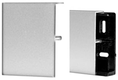 Zócalo | aluminio | plata | ancho 15 mm | altura 60 mm | longitud 2500 mm | sistema de clic | montaje en clic | 1 pieza