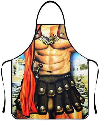 Anzhee Tablier de cuisine amusant à motif - Tablier sexy pour homme et femme - Tablier de barbecue pour homme et femme - Costume amusant pour petit ami - Cadeau amusant, Couleur M10, taille unique