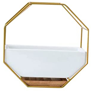 Garneck Achteckiger Geometrischer Aufbewahrungs Übertopf Wand Hängetopf Handgemachter Fünfeck Kugel Hängetopf Eukalyptus Girlande Wand Hängetopf Goldener Holztopf