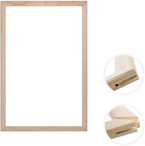 16x20 inch DIY Wooden Frame Canvas Stretcher Bars, DIY Frame Kit for Diamond Painting Cross Stitch Paint by Numbers Artwork, Wooden Picture Frames for Crafts, Paint by Numbers with Frame