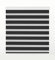 Zebra Textil SANSA Doppelrollo mit dekorativer Kassette, Polyester, Schwarz, 145 x 250 cm