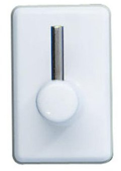 WENKO Gardinenhaken Weiß 4er Set - 4er Set, zum Ankleben, Kunststoff, 2 x 3 x 1.5 cm, Weiß