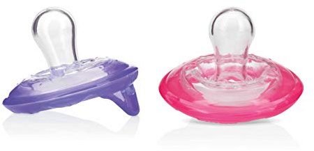 Nûby Natural FlexTM Dummies Cherry Shape Purple & Pink 6-36 Months