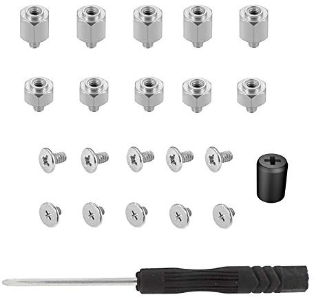 winwill 22 unids/set tornillos de computadora, M.2 tornillos y juegos de separación SSD NVMe tornillos de separación para placa base ASUS y unidades M.2
