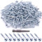 Glarks 160Pcs Pocket Hole Screw Set 8 Size Square Drive Selbst Tapping Grobe Feingewinde Schrauben Sortiment Kit für Holz und Blech (#8x1-1/2'' Grobe Gewinde)