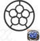 lcyen Gas Ring Reducer, Gas Hob Pan Support, Gas Hob Reducer, Heat Pot Stand, Cast Iron Pan Accessories, Cast Iron Ring with 2 Hooks for Gas Stove Camping Stove
