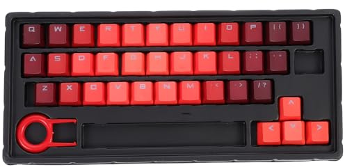 SHINEOFI 1 Juego Teclas para Teclado Mecánico Teclas Translúcidas DIY para Ordenador Accesorios de Teclado Personalizados Resistente y Duradero para Gaming