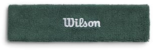 Wilson Terry Logo Stirnband, Idealer Feuchtigkeitstransport, Schweißresistent, Schnelltrocknender Stoff, Grün (Field Green), Einheitsgröße
