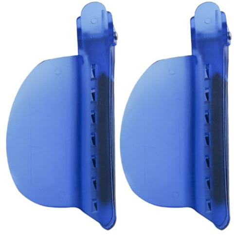 Lot de 2 pinces à cheveux avec protection thermique pour mèches et séparation rapide