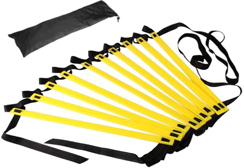 JIEBWCHA Football Ladder, Fitness Training Ladder for Coordination - Coordination Ladder with Storage Bag for Football Basketball Tennis Multiple Sports
