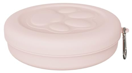 ECVGHD Cuencos de viaje para perros y mascotas, cuenco de riego con tapa, mosquetones para perros y gatos,