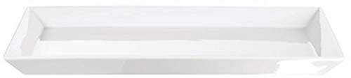 ASA 52143017 Plat de Service en Porcelaine Blanc 34 x 22 x 2,5 cm,