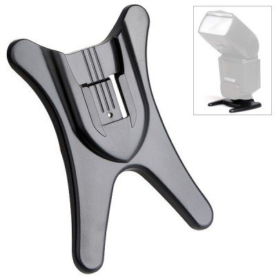 Hot Shoe Flash Stand for Middle-Contact Flash Units e.g. Canon 380EX, 420EX, 430EX, 540EZ, 550EX, 580EX II Nikon SB-600, SB-700, SB-800, Sigma, Metz, etc.