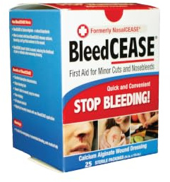 BleedCEASE First Aid for Cuts and Nosebleeds Sterile Packings, 25 Count