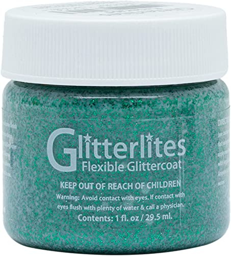 Angelus Paint Glitterlites 1 Oz Emerald