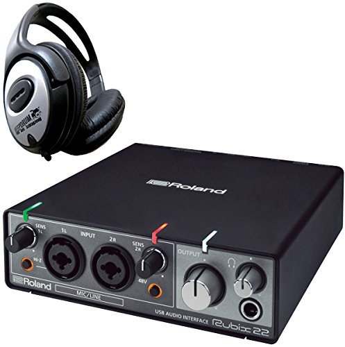Roland Rubix22 USB Audio Interface + Keepdrum Headphones