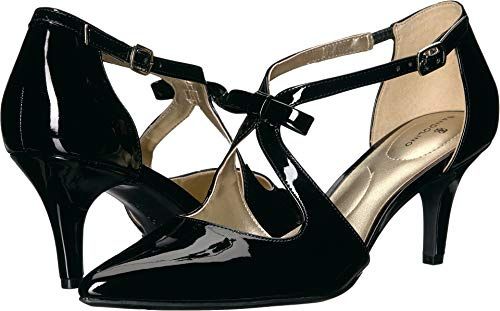 Bandolino Womens Zeffer Pump Black Patent PU 6