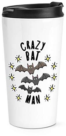 Crazy Bat Man Stars Travel Mug Cup