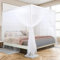 South to East Tende per letto a baldacchino bianche, 4 baldacchino ad angolo, per ragazze e adulti, lussuose tende per la decorazione della camera da letto, 4 aperture, 100% poliestere Ripstop, facile