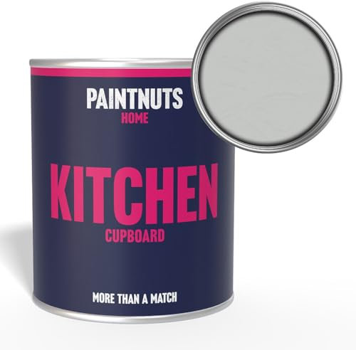 PaintNuts Kitchen Cupboard Paint - RAL-7035 - LIGHT GREY Satin 250ml Tin
