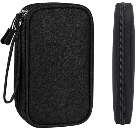 Nutabevr Reise Zubehör Organizer Tasche, Externe Wasserdicht Elektronik Tasche Organizer, Tragbare Elektronische Kabeltasche, für Handyladekabel, Universal USB Powerbank, Kabel, SD Karte