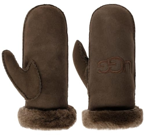 UGG Shearling Fäustlinge Handschuhe Fausthandschuhe (L/XL - braun)