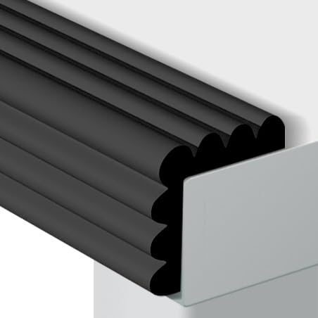 YFQYRB Universale Striscia di Protezione per Bordi Multifunzione Paraspigoli per Bambini Autoadesiva Striscia di Protezione del Bordo(Black,L 500(16ft))