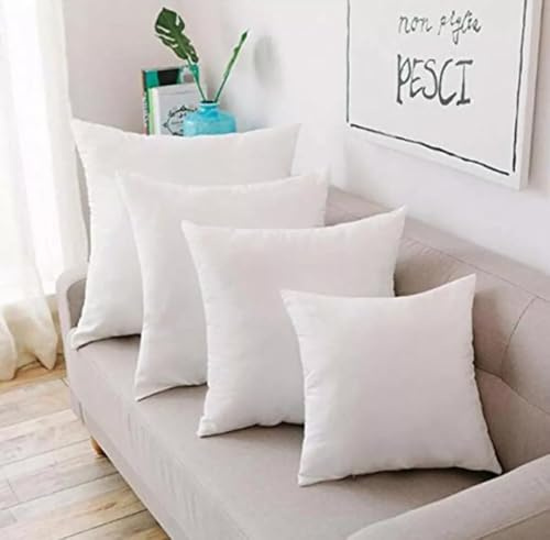 I&S Home Cushion Inserts, Sofa Cushions Fillers Inners Pads, Extra Filled Anti Allergy Bounce Back Cushions (Cushion Insert 4 Pack) (18x18 (45cm x 45cm))