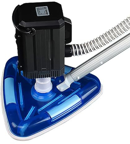 Aspiratore Piscina, Aspirapolverep Piscina Con Soffietto E Spazzola Triangolare, Aspirapolvere Per Piscina, Aspiratore Piscina Fuori Terra, Pulisci Fondo Piscina. Adatto Per Piscine E Laghetti(Medium)