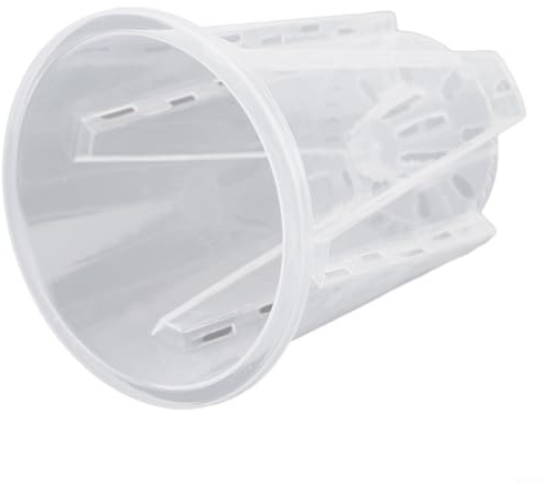 Sisinkal Maceta de plástico transparente para orquídeas con orificios de drenaje transpirable para plantas suculentas Phalaenopsis, interior y exterior, jardín, balcón, oficina, contenedor