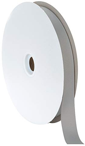 Berwick Offray 7/8 Grosgrain Ribbon, Grey, 100 Yards