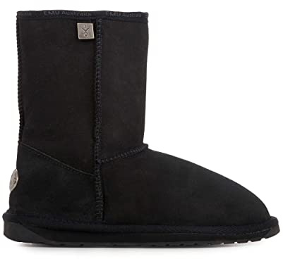 EMU Australia Women's Platinum Stinger Slim Lo Sheepskin Boot, Black, Size 38