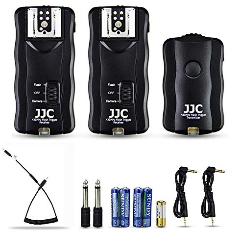Disparador de Flash Remoto inalámbrico JJC para Fuji Fujifilm X-T4 X-T3 X-T2 X-T30 II X-T30 X100V X-H1 X-Pro2 GFX 100S GFX 100 GFX 50R GFX 50S Reemplazo de Fujifilm RR-100 (2 receptores)