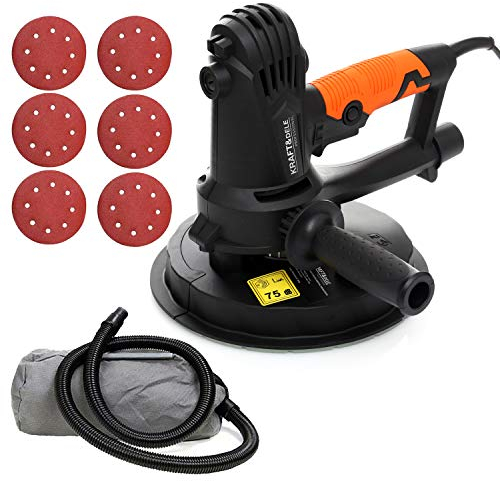 Wandschleifer 180mm 1500W Trockenbauschleifer Tellerschleifer Decken LED (KD1548)