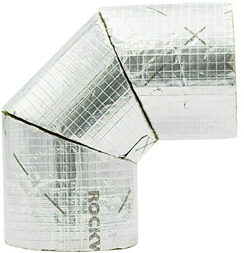 Rockwool Steinwollebogen 90° Alukaschiert aus RS800 Heizrohrschalen, Durchmesser Ø Innen: 28 mm, Dämmstärke: 20 mm