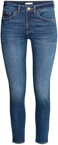 Pretty Attitude Womens Regular Fit Jeans Slim Stretch Ladies Denim Pants Girls Trousers with Pockets (as8, Numeric, Numeric_10, Regular, Regular, Dark Navy)