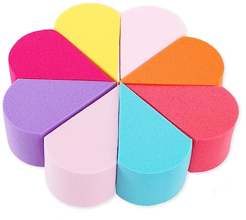 Sibba 8PCS Make-up-Schwamm Pinsel Set Beauty Blender Gesichts-Grundierung Make-up Gesicht Nase Augen Konturierung Puderquasten Deckkraft Verblenden Concealer Textmarker Kreationen Kosmetik Werkzeug