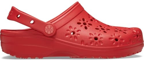 Crocs Classic Floral Cut-Out Clog 41–42 EU körsbär röd