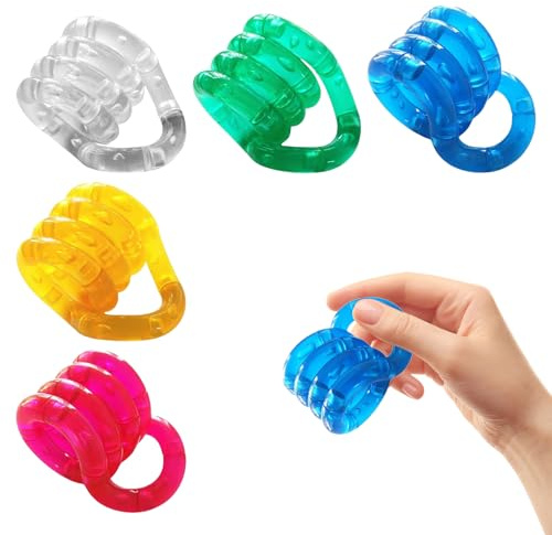 Fidget Toys, 5 Pièces Tangle Autisme Jouets Fidget, Ensemble de Jouets Vocaux pour Soulager Stress Twister, Cuspides Autisme, Outil de Coordination Œil Mains et Autisme pour