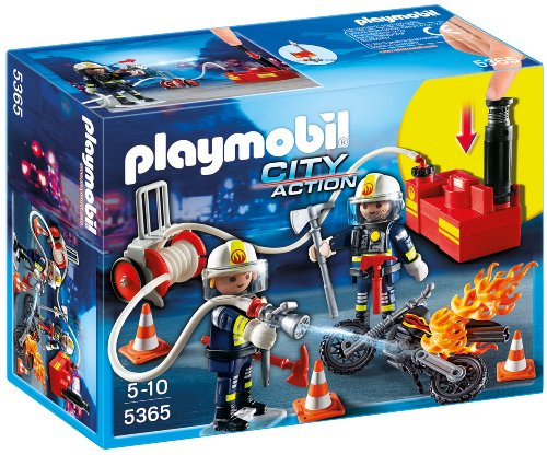 PLAYMOBIL 5365 Feuerwehrmänner Mit Löschpumpe