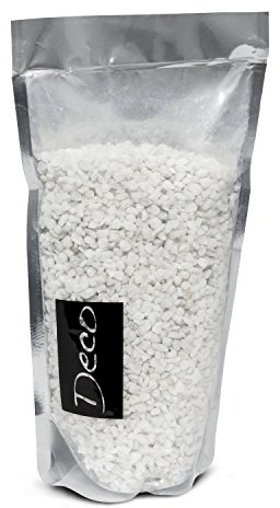 Dekorativa granulat akvarier dekosteiner kies dekorationsstenar DECO Stone vit blomma blomkruka steudeko deko deko färg sand glasvas