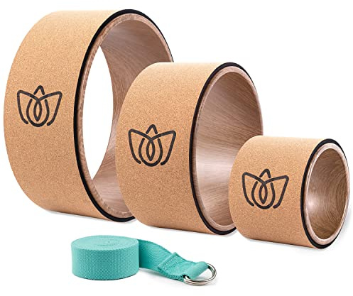Florensi Back Roller - Back Stretcher, Back Cracker, Yoga Wheel, Deep Tissue Massager - for Back Pain Relief, Back Cracking, Yoga Stretching, Trigger Point Therapy - Foam Padded Rollers