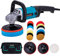 KATSU Pulidora Eléctrica de Coche 1200W 150mm 180mm Con 20 Piezas Pulido Esponjas Set y Bolsa, 6 Velocidades Variables Máquina de Encerado de Amortiguador Eléctrico, Kit de Detalles