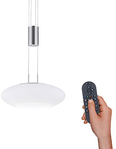 Paul Neuhaus LED Pendelleuchte aus Glas, Q Etienne Smart Home, CCT Lichttemperaturwechsel, höhenverstellbar, Fernbedienung…