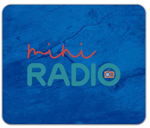Shopagift Mini Radio Mouse Mat Pad Broadcast Station Broadcasting 24cm x 19cm