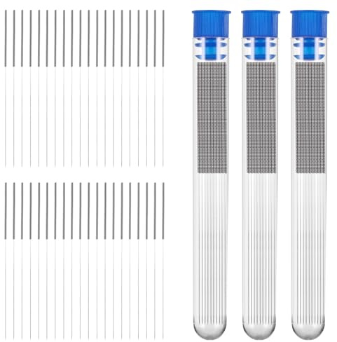 Giantree Lot de 60 aiguilles de nettoyage pour buses d'imprimante 3D - Kit de nettoyage des buses en acier inoxydable - Accessoires d'imprimante 3D - Kit d'aiguilles de nettoyage pour imprimante 3D